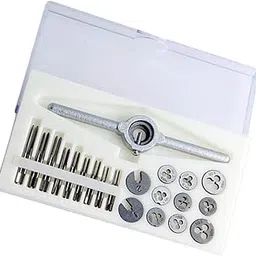 VELURA 31PCS Fine Tap and Die Set Metric M1 M1.1 M1.2 M1.4 M1.6 M1.8 M2 M2.2 M2.5|1 Piece Tap and die holder| Punches & Dies|Business & Industrial-image-85