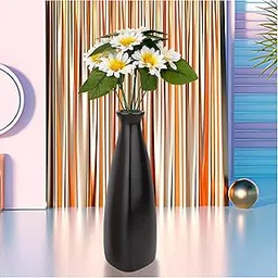METIER Vase for Flowers, Vase for Money Plant Vase for Gifts Home Decoration and Living Room Office Table Decoration | Color Black Pack of 1-picture-27