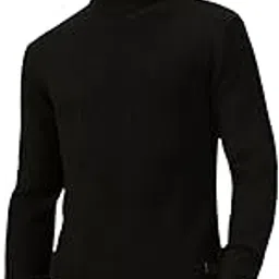 dennis lingo Men Regular Fit Acrylic Solid Full Sleeves Turtle Neck Pullover Sweater-picture-41