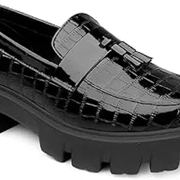 baxxico Men's Faux Leather Material Casual Loafer Slip-On Tassel Shoes-picture-50