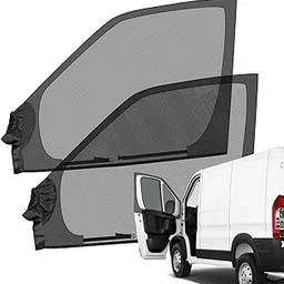 Magnetic Bug Screen for Front Doors, Pair Window Bug Screen Compatible with Ram promster 1500 2500 3500 2014-2025-picture-41