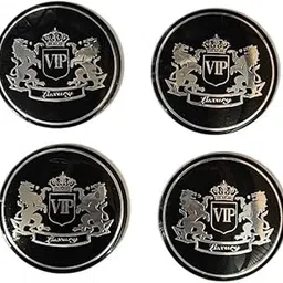 Spedy Car Alloy Wheel Cap Wheel Hub Caps Centre Cover Simple Stick On Compatible with Any car VIP Design Set of 4 Spennwheln10-picture-30