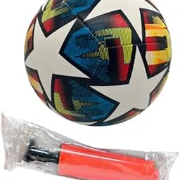 Creations Soccer Ball Size 5 Portable Soccer Training Equipment for Game Club Training Blue-picture-21