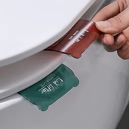 Techhark® Toilet Seat Lifter Self-Adhesive Toilet Seat Holder With Double Tape Toilet Seat Lifter Handle Clip Water Closet Toilet Lifter Avoid Direct Contact With Cover & Seat (1)-picture-21
