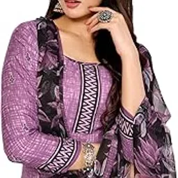 yashika Women's Printed Dress Material - Unstitched Crepe Fabric Kurti, Pants & Dupatta Set (AZ-YS-P4-SUKI GREY)-picture-27
