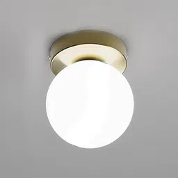Mahganya Corded Electric, Metal Ceiling Pendent Light, Wall lamp (CL Doom White, Without Bulb) Gold-picture-15