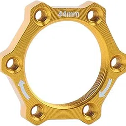 CALANDIS® Aluminium MTB Bike Threaded Hubs Disc Brake Rotor Adapter Base Golden 44mm-image-42