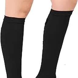 Medical Compression Stockings for Varicose Veins || Below Knee || COTTON FABRIC || MODERATE COMPRESSION || With Stitching || Unisex || Breathable ||-picture-36