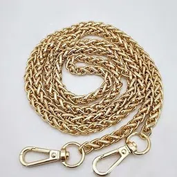 Premium Golden Twister Design Metal Bag Chain for Purse, Clutch,Handbag,Bag Making Accessories(120cm),1-picture-16