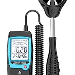 Aicevoos H12 Digital Anemometer Handheld Wind Speed Meter with Extended Wind Sensor, Measures Wind Speed Wind Flow Temperature and Humidity CFM Air Flow Velocity Meter with Big Backlit Screen-image-51