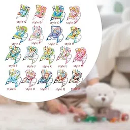 Fashion My Day Baby Bouncer Portable Comfort Rocker Seat for Newborn Babies 0-6 Months Style A-image-6