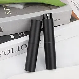 VENTWILLA Glass 2 Pcs/8Ml Portable Mini Perfume Atomizer Bottles, Empty Refillable Spray Bottle With 3 Types Of Refill Tools, Pocket Travel Perfume Sample Bottles,Black-image-54