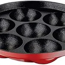 Nirlon Aluminium Non-Stick 7 Cavity Appam PatraPaniyarakkal | Paniyaram | Appam Pan | Pan Cake Maker | Ponganal Maker | Kuzhi Paniyaram | Paddu Tawa[3 mm_Classic AP7]-picture-18