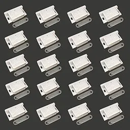 Plastic Door Magnet | Catcher Magnet Size No.2 Color White Door Magnet for Cabinet/Cupboard/Wardrobe/Door Closer Magnet for Home/Office (Pack of 20)-picture-58