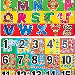 Wooden Alphabet and Numbers Puzzle Game Gifts for Kids Age 2 3 4, Learning Educational Montessori Kids Toys-picture-14