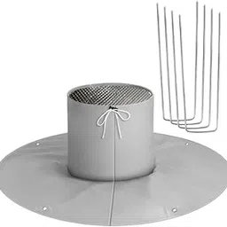 TRENDIVIBE Tree Root Protector Reusable with 4 Ground Nails for Outdoor Backyard Garden Light Gray-picture-48