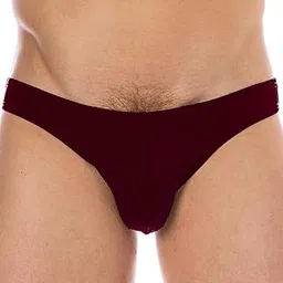 intimantic Men’s Cotton Lycra Low Waist Brief | Stretchable & Comfortable Underwear | Stylish Bikini Cut | Breathable Fabric-Maroon-picture-43