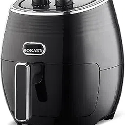 Air Fryer 4 L Large Cooking Pan Capacity Convection oven Electric Fryer Toaster Dehydrator for Oil-Less Air Frying Cooking Oven Oilless Cooker Hot Air Fryers Non-Stick Basket,Black,Standard-picture-30