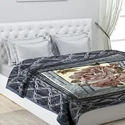 Monte Carlo Polyester Angel (850 GSM) Luxury 1 Ply Double Bed Blanket For Heavy Winter Size (2.20 M X 2.40 M) 4.5 Kg, 1 Count,Grey-picture-22