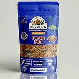 Dryvera Premium Party Mix, Natural Roasted Nuts and Green Peas Snack, Chemical-Free, High Fibre,Perfect Snack for Any Event-image-33
