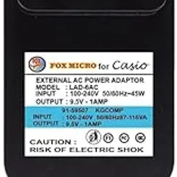 DARAHS 9.5V 1 AMP Power Adapter Compatible with Casio Piano Keyboard SA77 SA76 SA47-image-53