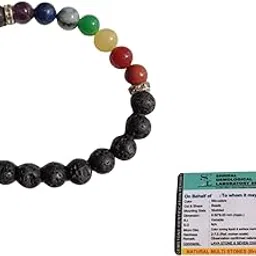 gleon Natural Bracelet for Men & Women Healing Crystal Energy Beads, Round Stones, Stretch Elastic Design Unisex Spiritual Chakra-picture-49