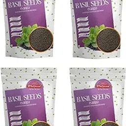 Diljeet Basil Seeds | Sabja Seeds | Tukhmariya | Ideal for Healthy Drinks, Smoothies, and Healthy Recipes | 100 G | Pack of 4-picture-13