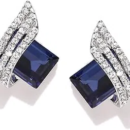 shining diva fashion AAA Quality Silver Plated Crystal Earrings For Women & Girls-picture-20