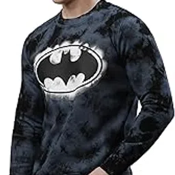 free authority Batman Printed Slim Fit Grey Ploycotton Men's Sweatshirt-picture-51