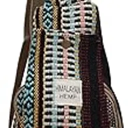longing to buy Himalayan Hemp Boho Sling Bag, Woven Ethnic Pattern, Crossbody Design, Multi-coloured-picture-53