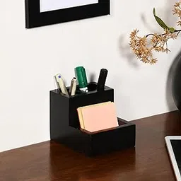 CRAFT MITRA Premium Wooden Chest Drawer - Handcrafted Storage Organizer for Home | Rustic Style (1 Desk Stand | Brown)-image-23