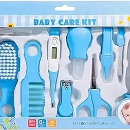 ArtSpark Baby Grooming Kit - Grooming Kit with Nail, Hair, Ear Grooming Tools, Healthcare Accessories Kit for New Born Baby & Toddlers (10 Pieces) (Blue-B)-image-26