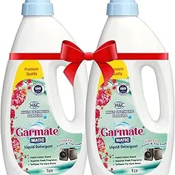 GARMATE Matic Liquid Detergent for Washing Machine | 1L + 1L Super Saver Pack – Dual Liquid Detergent Combo Pack.-picture-29