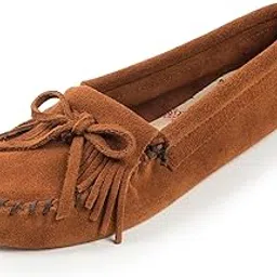 minnetonka Women's Kilty Suede Softsole Moccasin Brown 8.5 B(M) US-picture-18