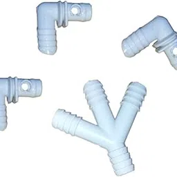 Water distributor for Air Coolers | Water Supply Hose Connector Splitter for Plastic/Desert Coolers and Watering Plants (Water splitter Y with elbow)-picture-53