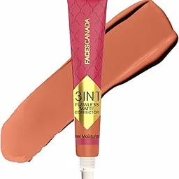 FACES CANADA 3 in 1 Flawless Matte Corrector - Orange, 8g | Color Corrector for Dark Circles, Dark Spots & Pigmentation | Full Coverage | Long Lasting | Hydrating | Lightweight & Blendable-picture-52