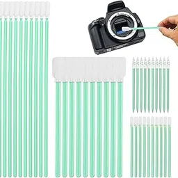 80 Piece Cleaning Sticks, Polyester Fabric Swabs Set, Cleaning Sticks Cotton Buds Tip, Multi-Purpose Fabric Swabs Set for Inkjet Printers, Gun, Optical Devices, Camera-picture-48