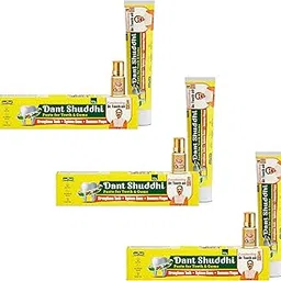 Jeena Sikho Dant Shuddhi Paste for Teeth & Gums, 100g | Strengthens Teeth, Tightens Gums, Removes Plaque | For Whole Mouth Care | Powerful Blend of Ayurvedic Herbs, Pack of 3-picture-12