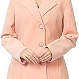 gee 5 Women’s Winter Wear Single Breasted Coat Regular Fit for Casual Wear | Collared Neck | Full Sleeve | Buttoned | Latest Stylish Lapel Collar Coat Crafted with Comfort Fit-picture-14