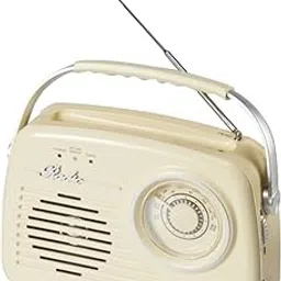 Portable AM FM Radio, Battery Powered & Plug-in Wall, Vintage Radio with Bluetooth, Easy to Use Large Dial for Home/Outdoor/Kitchen(Beige-picture-23