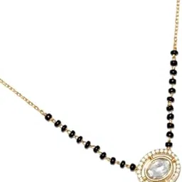 kiah jewel Elegant Circle Diamond Mangalsutra Necklace – Traditional & Stylish Jewellery for Women-picture-11