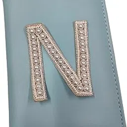 Cmhowlitte Personalized Passport Cover | Customized Travel Accessories Organizer with Name Initials| for Men & Women | Leather Passport Holder | Unisex Handcrafted Gift | Blue| Pack of 1 (N)-picture-13