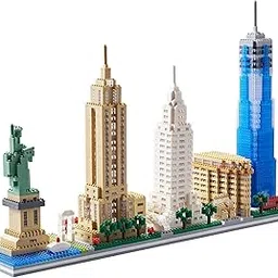 JOYVELLY Architecture New York City Skyline Model Kit Micro Mini Blocks Building Skylines Collection Set for Adults and Kids Age of 14+ 3452 Pieces Bricks-picture-19