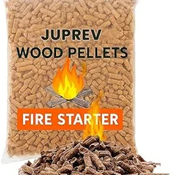 JUPREV Premium Natural Sustainable Wood Pellets Fire Starters | Biodegradable BBQ & Smoker Kindling for Grill, Fire Pit, Charcoal Chimney & Stove | 100% Natural Pine Wood Pellets (1 Pack, 4 Kg.)-picture-26