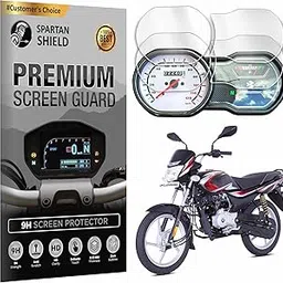 Spartan Shield (2 Pack) Screen Guard For Bajaj Platina 100 ES [2018-Running] || 9H Instrument Cluster Protector || 100CC Bike Display Accessory | Platina100 Scratch Cover 2024 [Not Tempered Glass]-picture-53