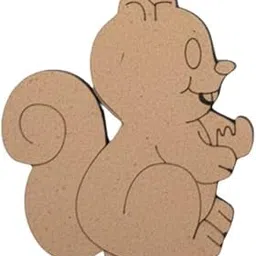 1 Pc MDF Wooden Hamster Animals Cutouts for Kids Crafts Pre-Marked DIY Painting Kit for Art Projects Home Décor & School Activities with Sketch Colour-image-80
