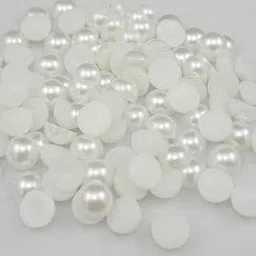 Dhruv Crafts Off-White Pearl Beads for Crafts, Embroidery, Decoration, Jewellery Making, 5x8MM Drop Shape, Pack of 1000 Pieces (6 MM, Flat Back)-image-62