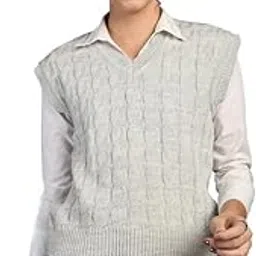 chkokko Women Stylish Knit Sweater Vest | V-Neck Sleeveless Winter Wear Pullover for Casual & Office Wear-picture-28