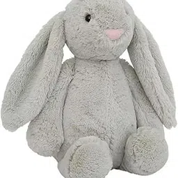 Dreamella Cute Plushed Funky Plushie Brown Bunny Soft Toy for Girls/Kids | Huggable Rabbit with Long Ears | Soft Stuffed Animal Stuffed Toy for Girl Boy (35 cm) (Grey)-image-33