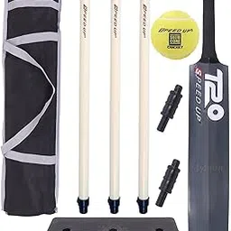 Toyshine Speed Up T-20 Combo Box Cricket Kit for Kids (Bat Size: 6, 6-12 yrs) Outdoor Sports Toy Gift for Boys Girls Picnic Fun - SSTP (Grey)-image-1